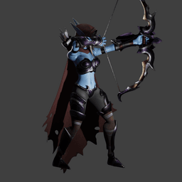 Female Elf Ranger v2.0 3d model