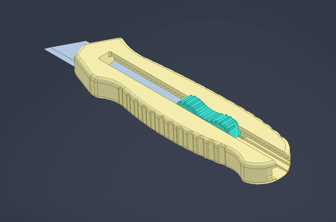 cutter with spring 3d model