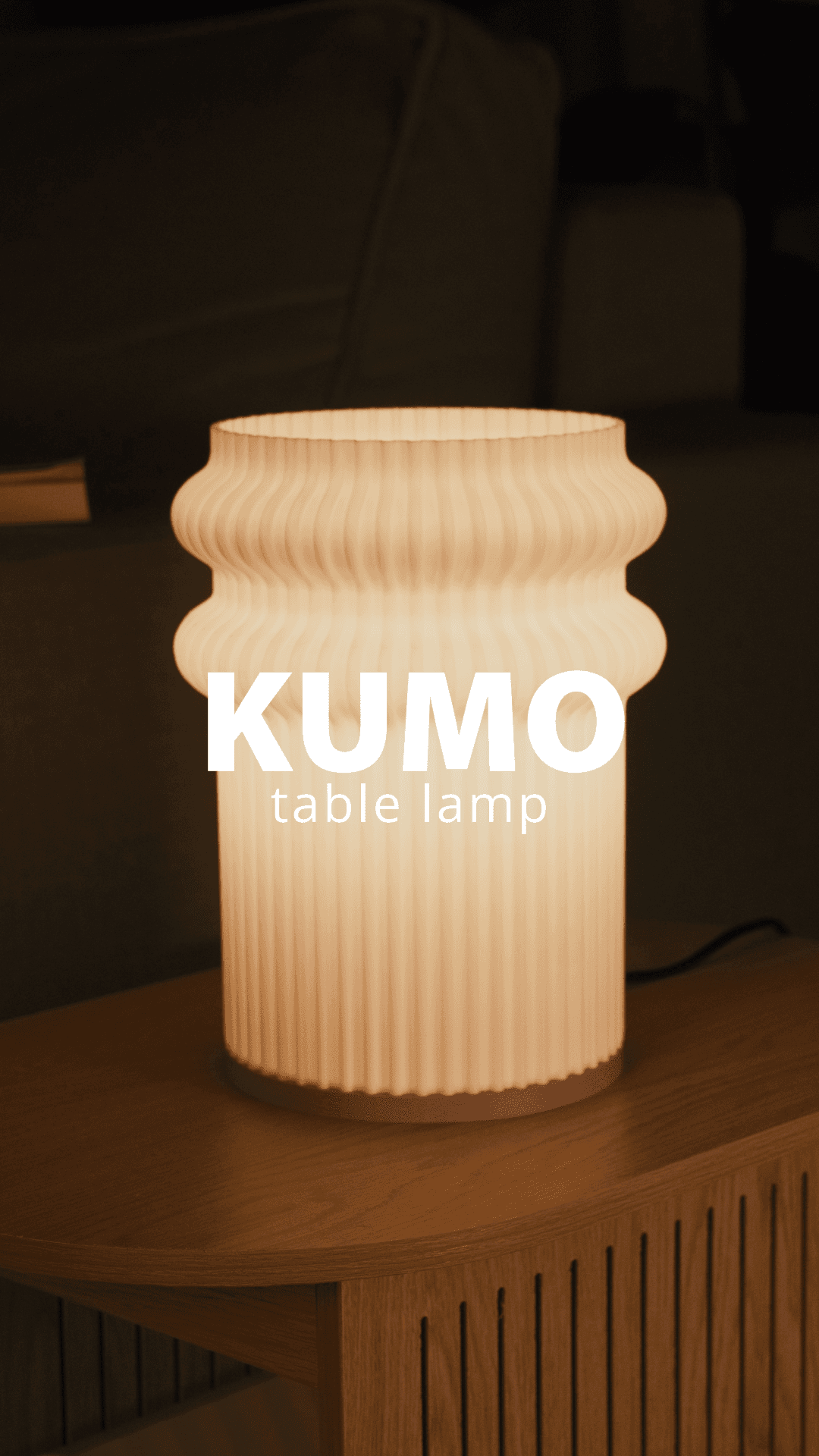 Kumo - Small Table/Bedside Lamp 3d model
