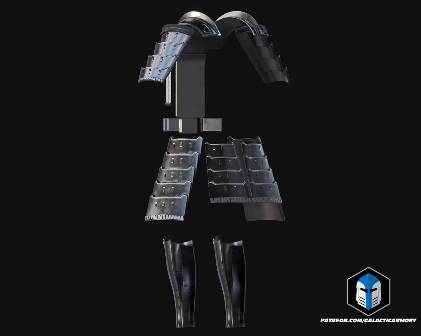 Samurai Darth Vader Armor - 3D Print Files 3d model