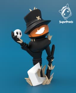 Scarecrow - Easy Multicolor FDM RPG Minis (No supports) 3d model