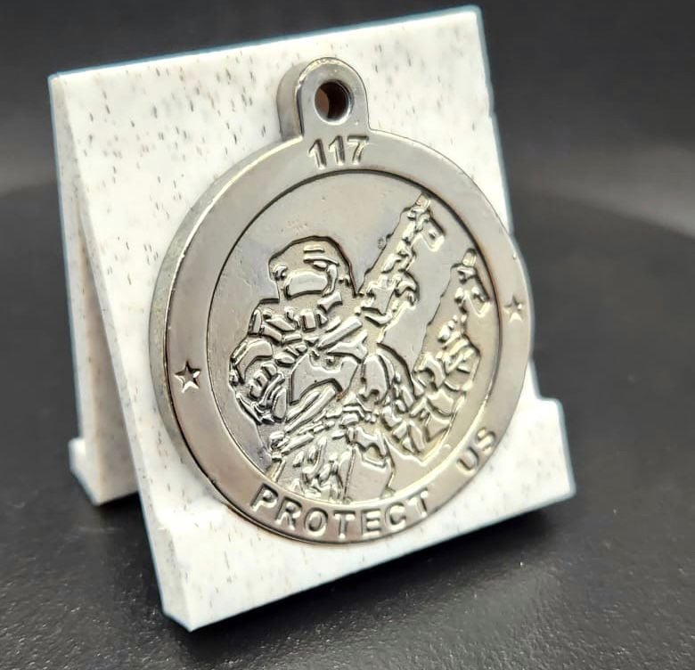 St Halo Necklace Pendant 3d model