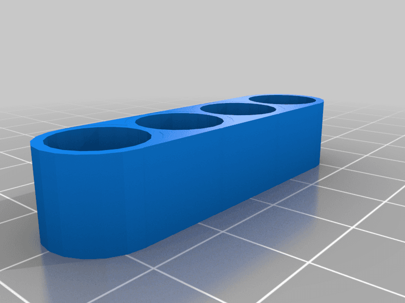 AAA battery organizer, no supports - exactly fit 3d model