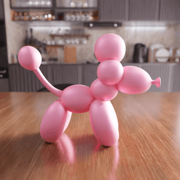 Balloon Poodle Dog Figure - Puppy Party Decor 3d model