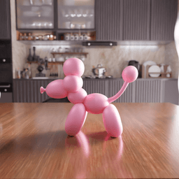 Balloon Poodle Dog Figure - Puppy Party Decor 3d model