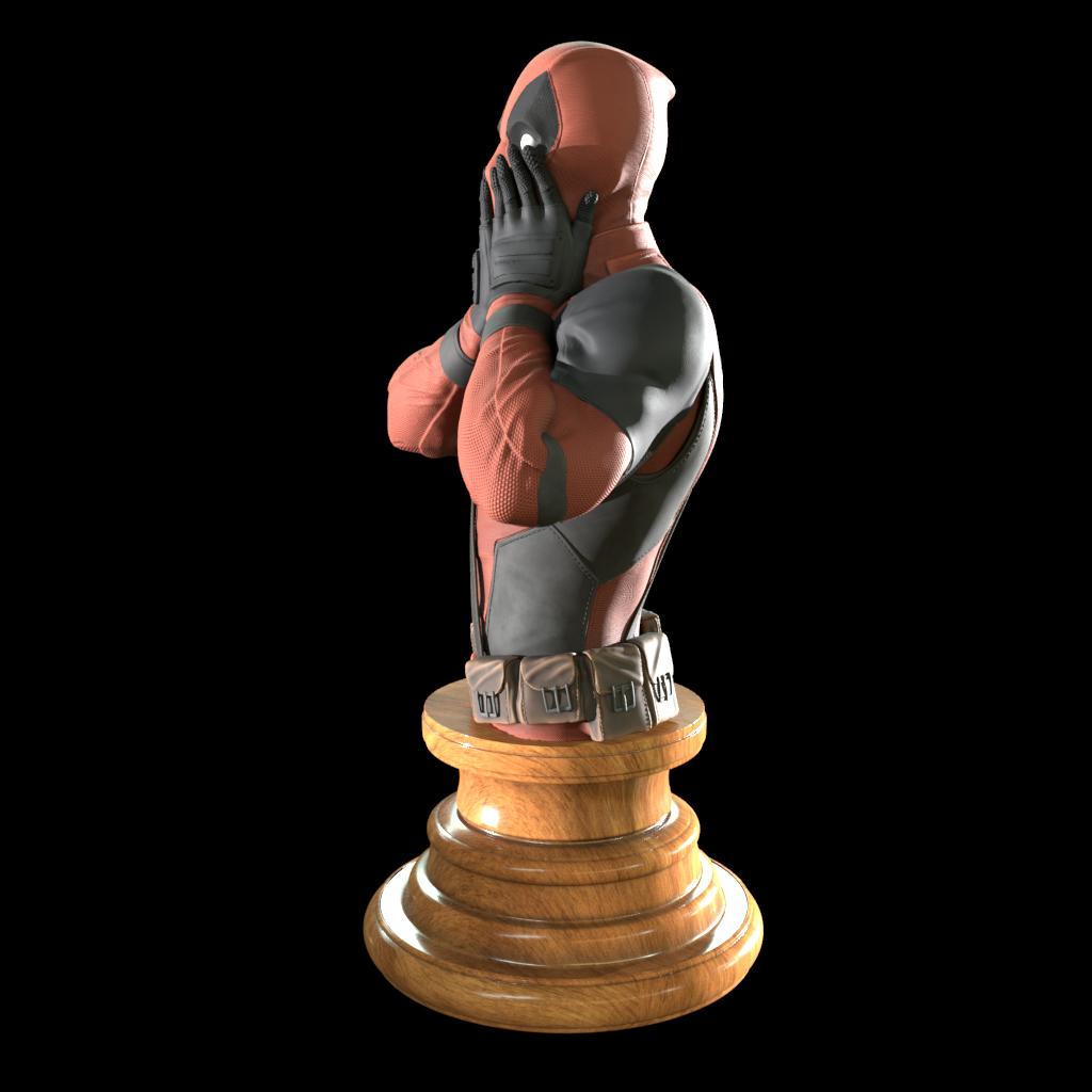 Deadpool Bust 3d model