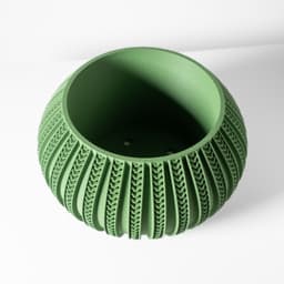 The Syne Planter Pot with Drainage Tray & Stand: Modern and Unique Home Decor for Plants 3d model