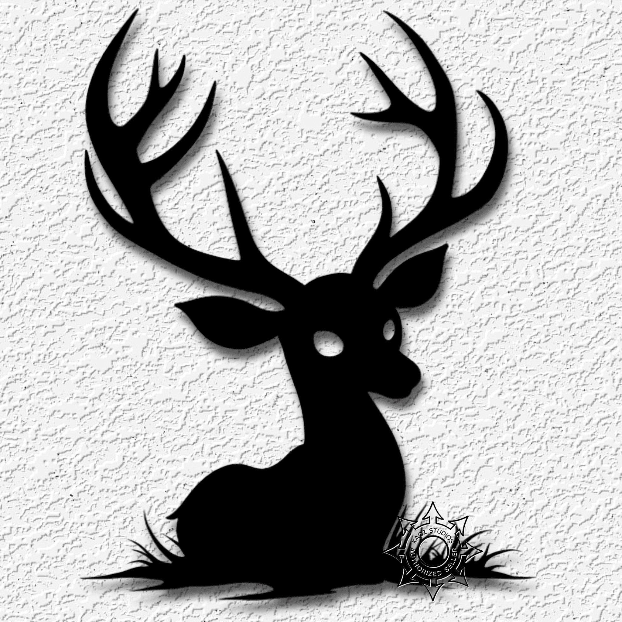 haunted forest deer wall art halloween decor 3d model
