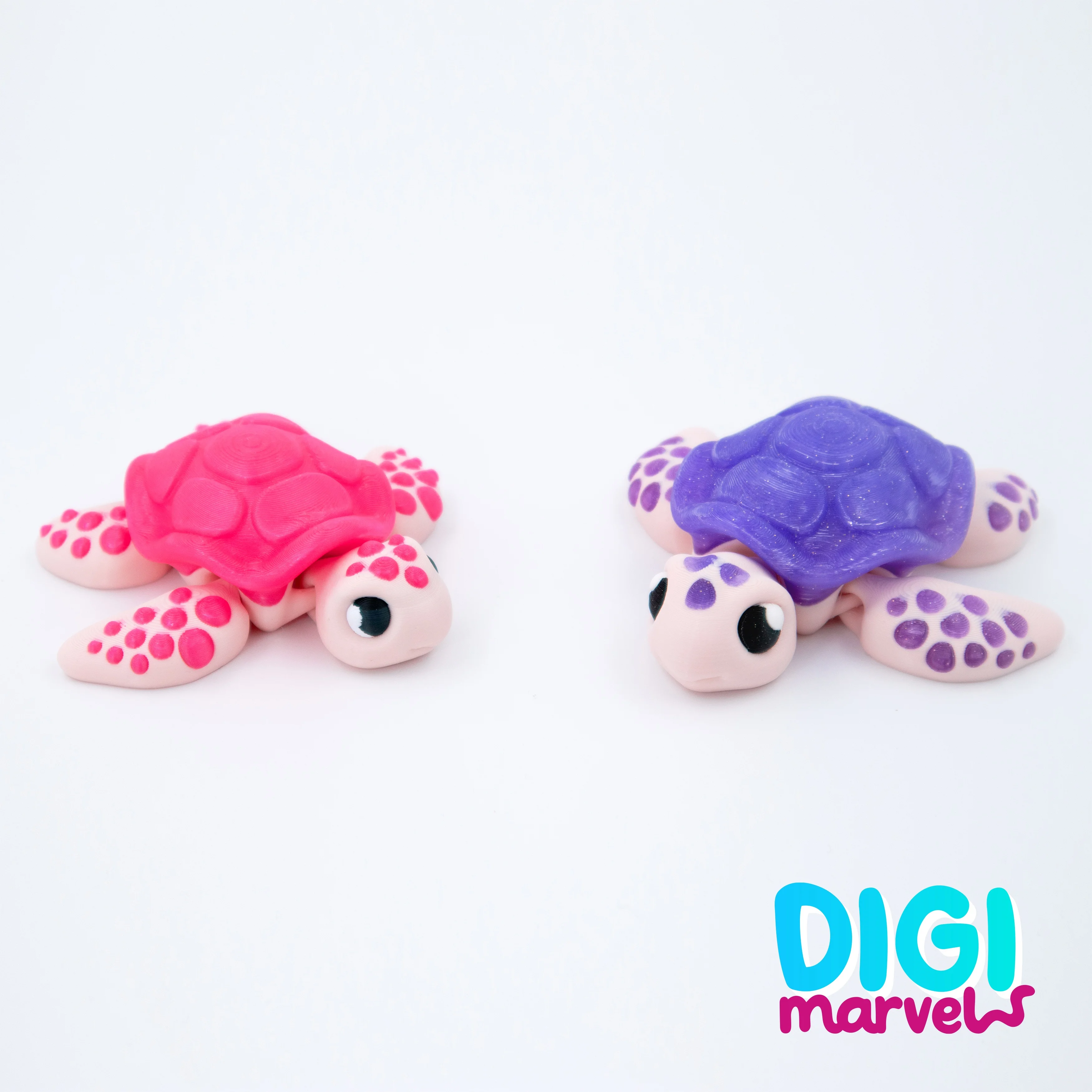 Sea Turtle Flexi + Keychain 3d model
