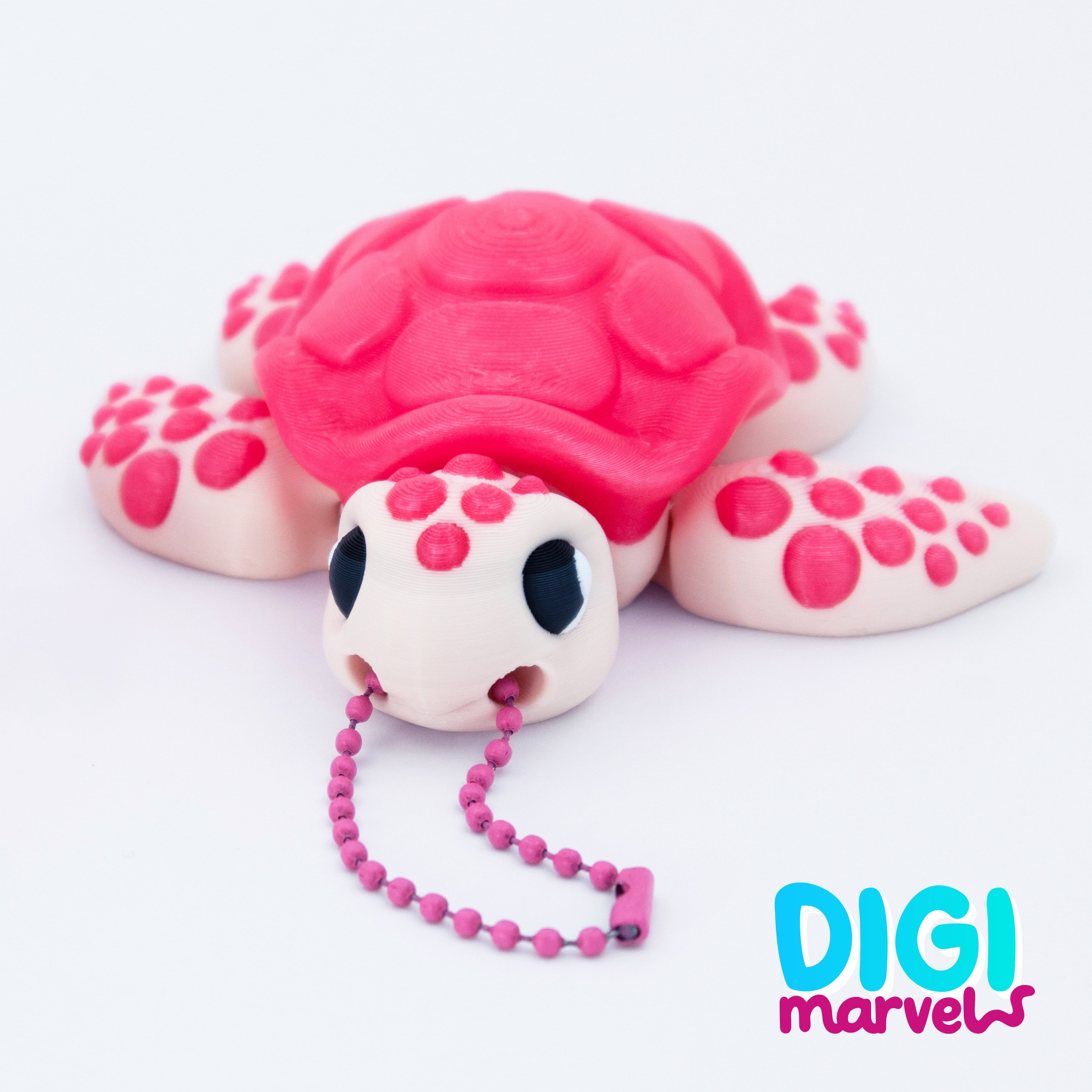 Sea Turtle Flexi + Keychain 3d model