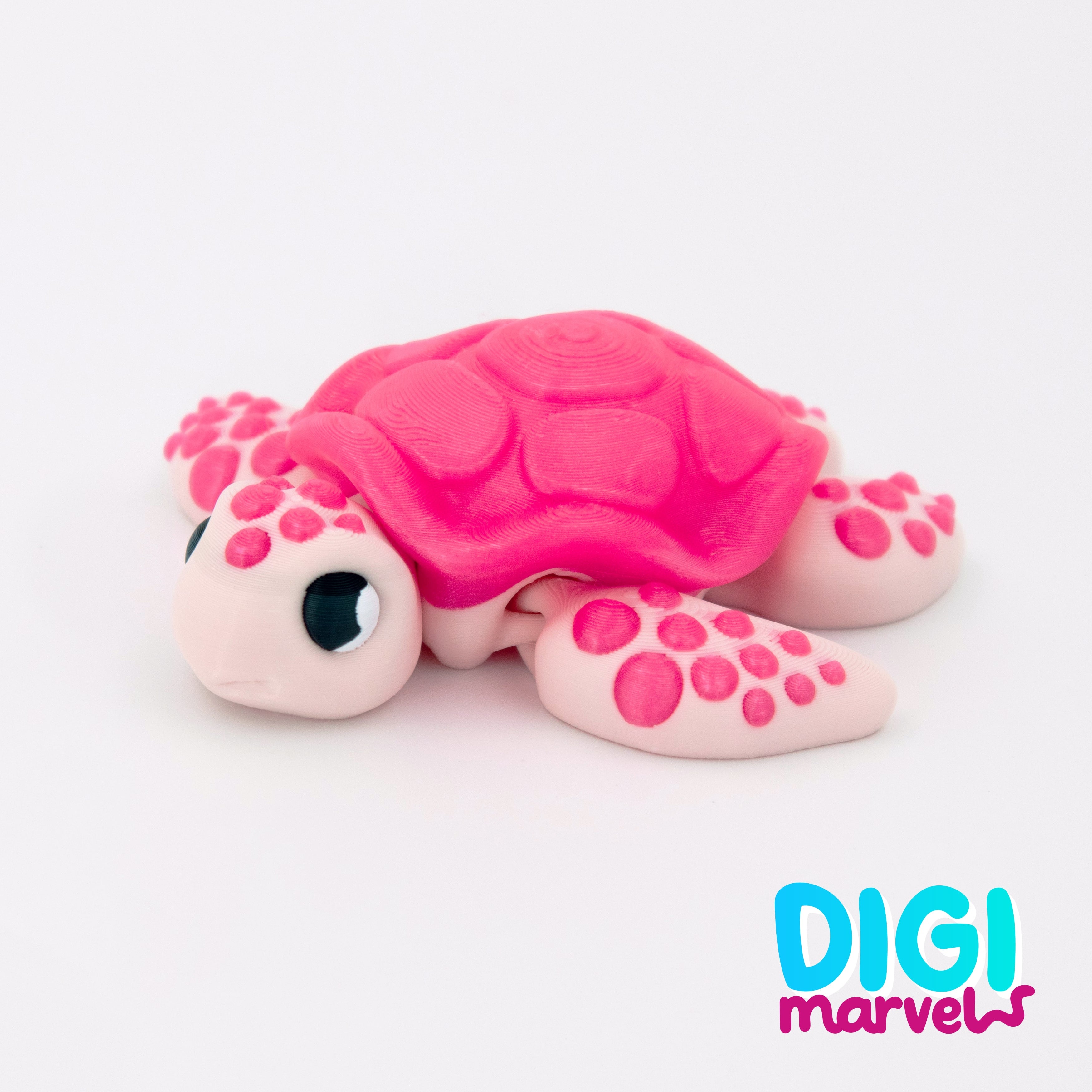 Sea Turtle Flexi + Keychain 3d model