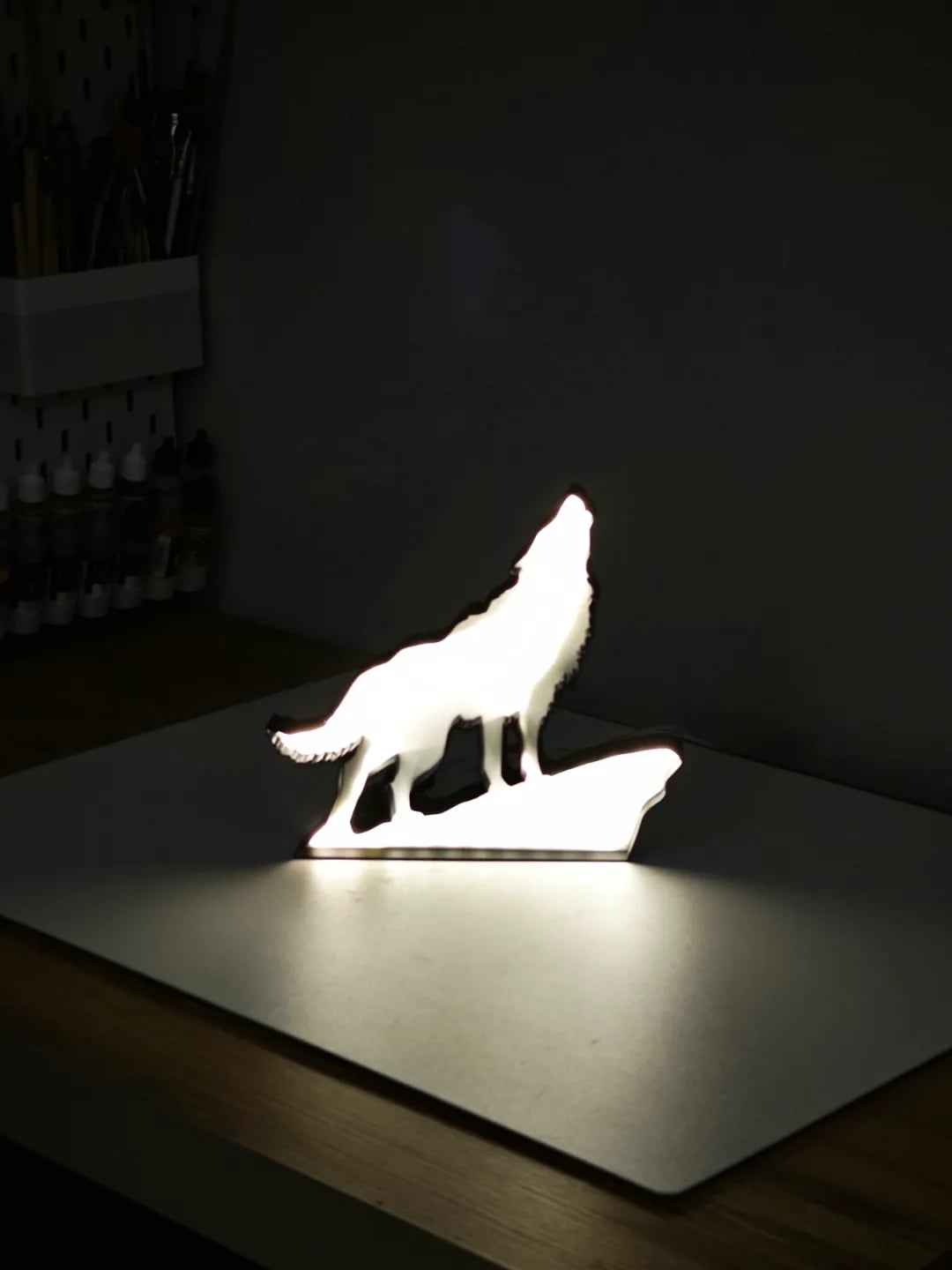 Wolf Lightbox- Led Lamp 3d model