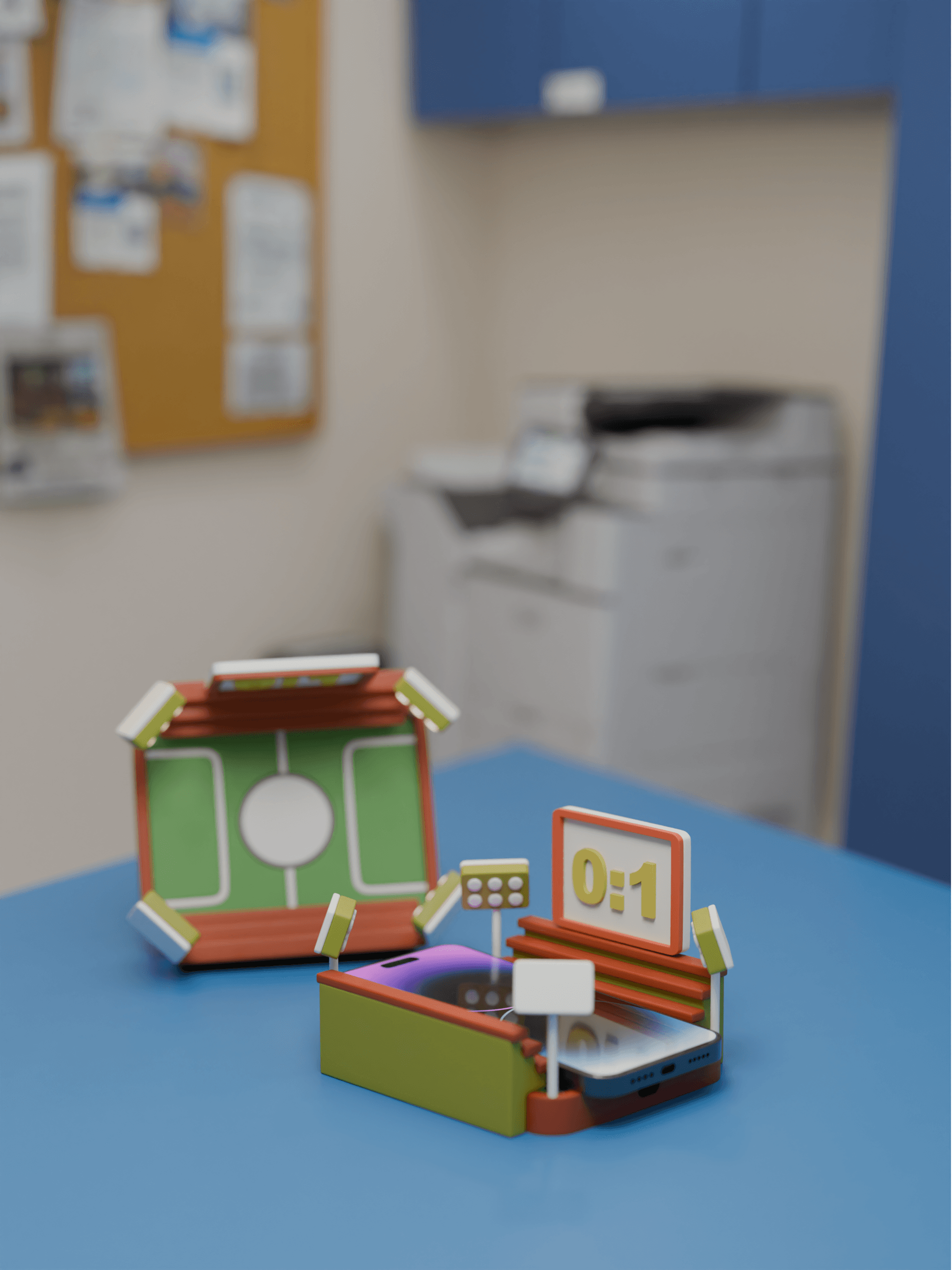 Football pitch magsafe 3d model