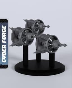 Nanotech Squadron - With Free Cyberpunk - Sci-Fi Gift Ideas for RPG and Wargamers 3d model
