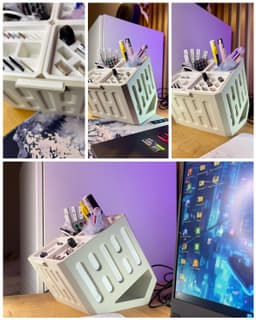 Modern Desk Organizer - for Pencils and More 3d model