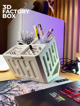 Modern Desk Organizer - for Pencils and More 3d model