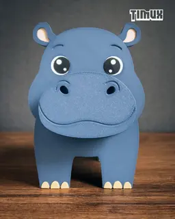 HIPPO GLASSES HOLDER 3d model