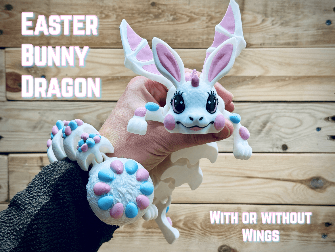 Easter Bunny Dragon 3d model