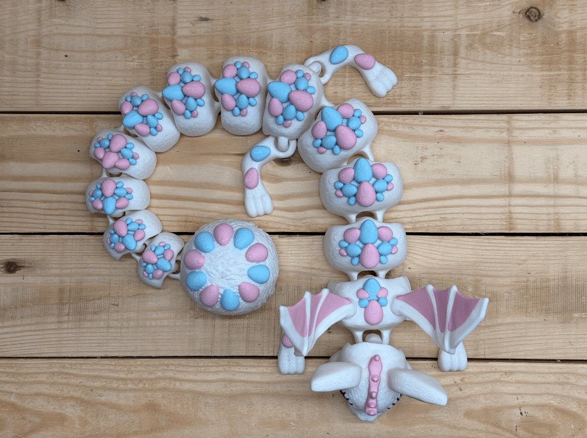 Easter Bunny Dragon 3d model