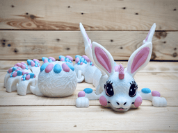 Easter Bunny Dragon 3d model