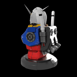 RX78 Gundam Bust 3d model
