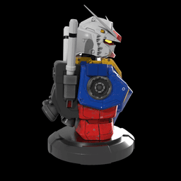 RX78 Gundam Bust 3d model