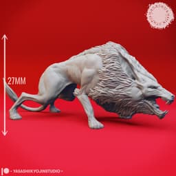 Worg Pair - Tabletop Miniatures (Pre-Supported) 3d model
