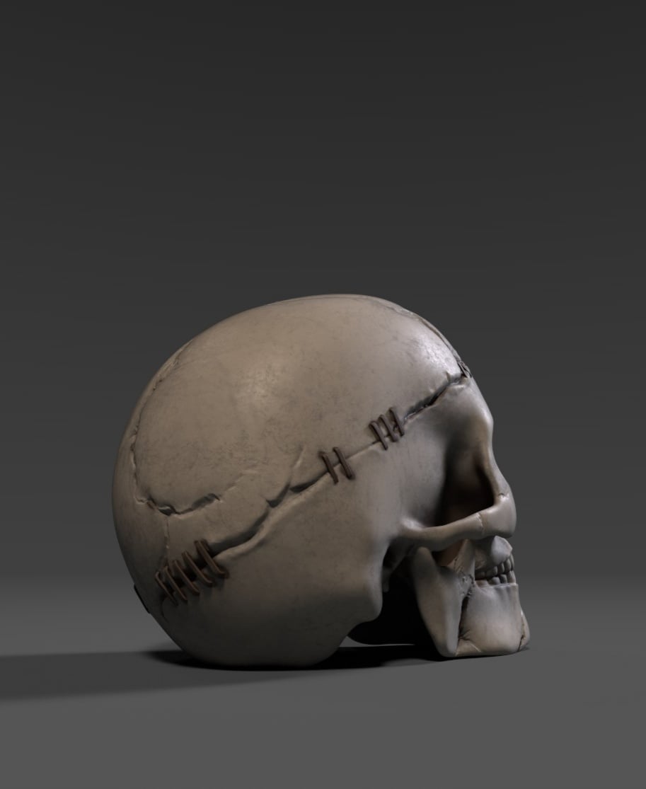 Staple Skull 3d model