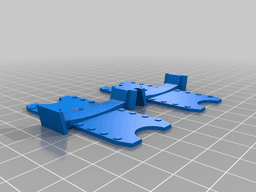 Hot Wheels two track connector with screw holes 3d model