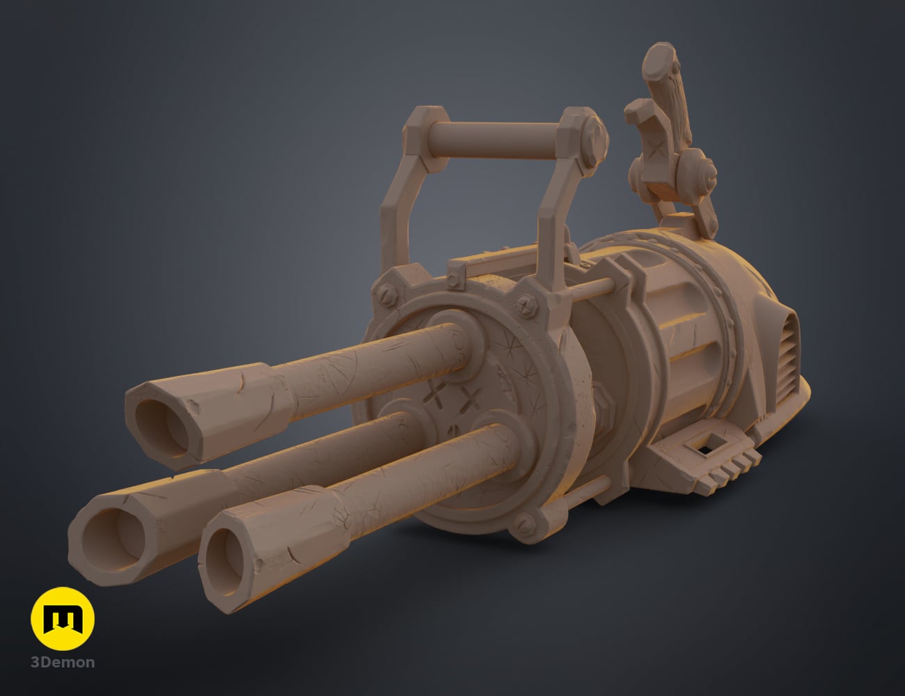 Jinx Pow-Pow Minigun - Arcane 3d model
