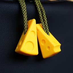 Zipper Pull - Cheese 3d model