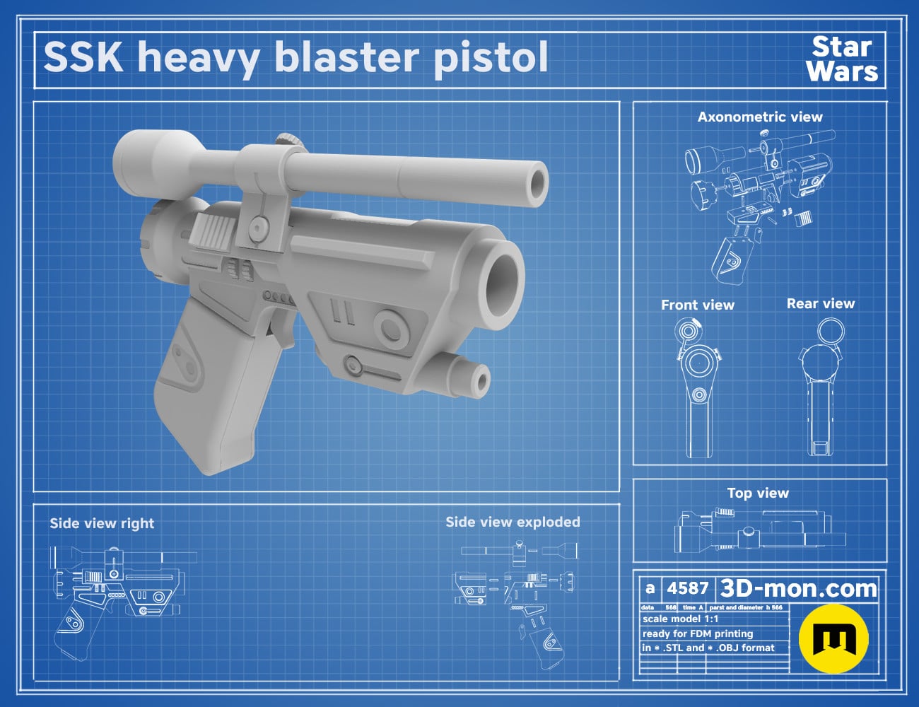 SSK Heavy Blaster 3d model