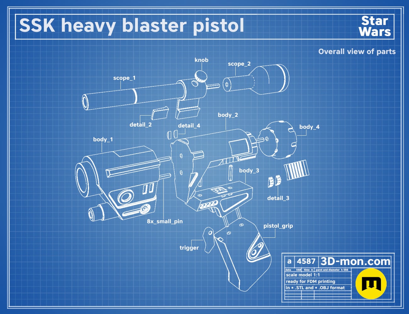SSK Heavy Blaster 3d model