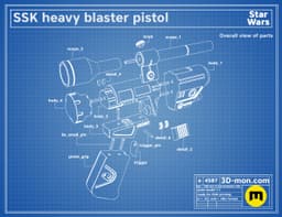 SSK Heavy Blaster 3d model
