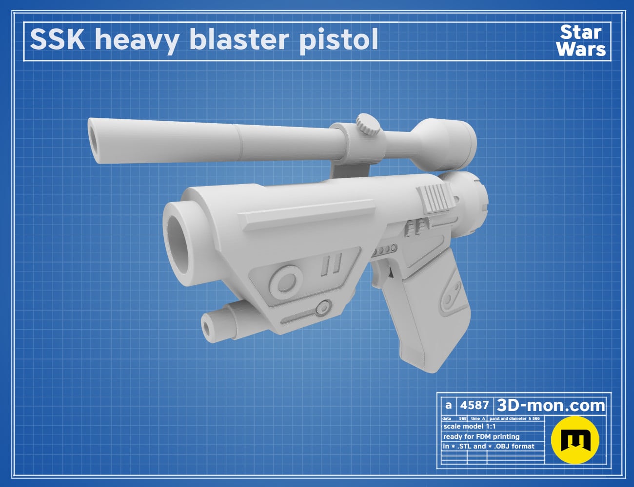 SSK Heavy Blaster 3d model