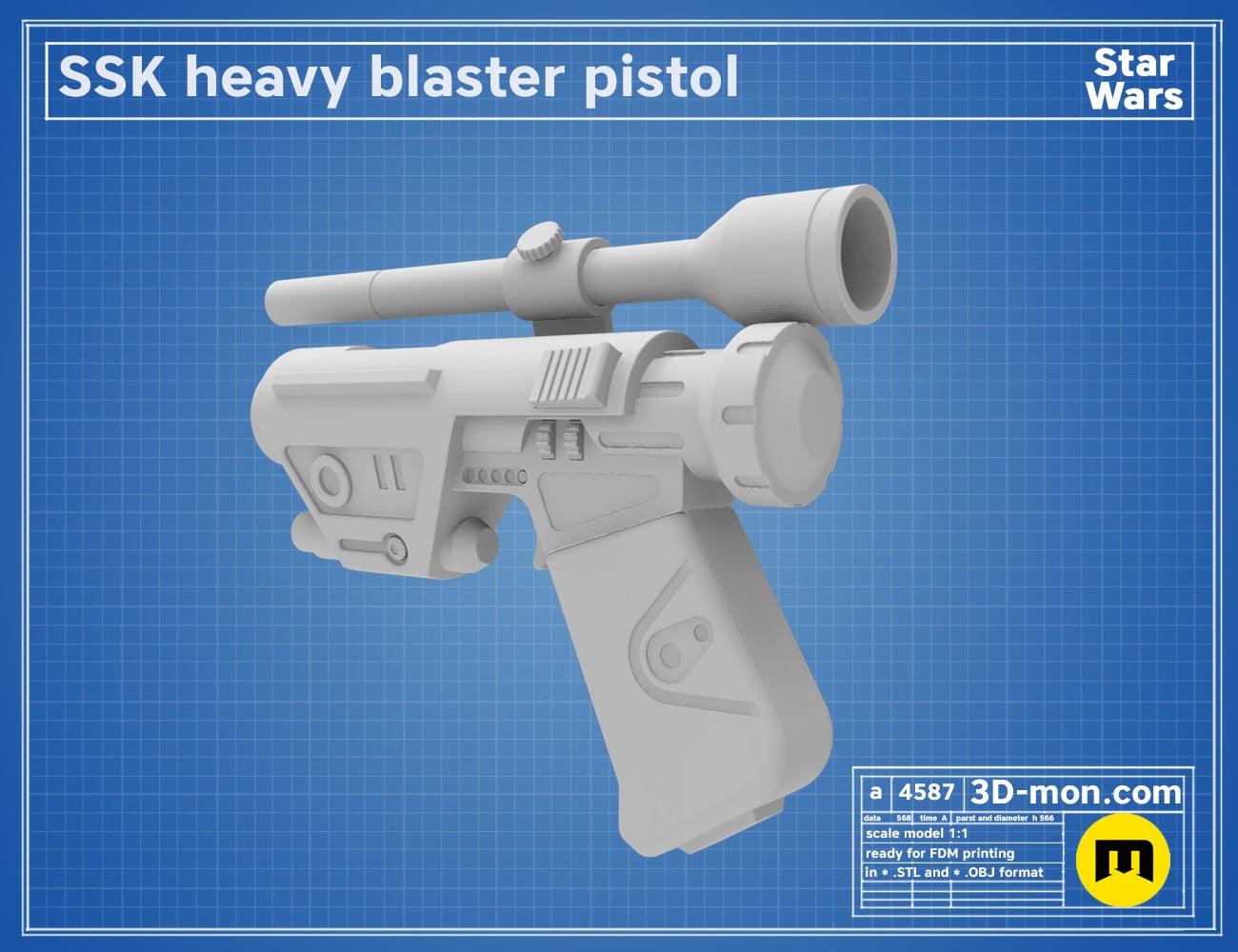 SSK Heavy Blaster 3d model