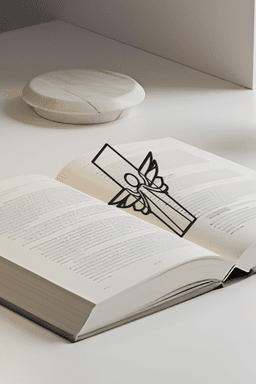 Angel Bookmark, Creativity Bookmark, Gift Idea 3d model