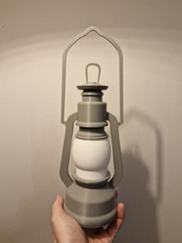 Gas Lantern Style Tealight Holder 3d model