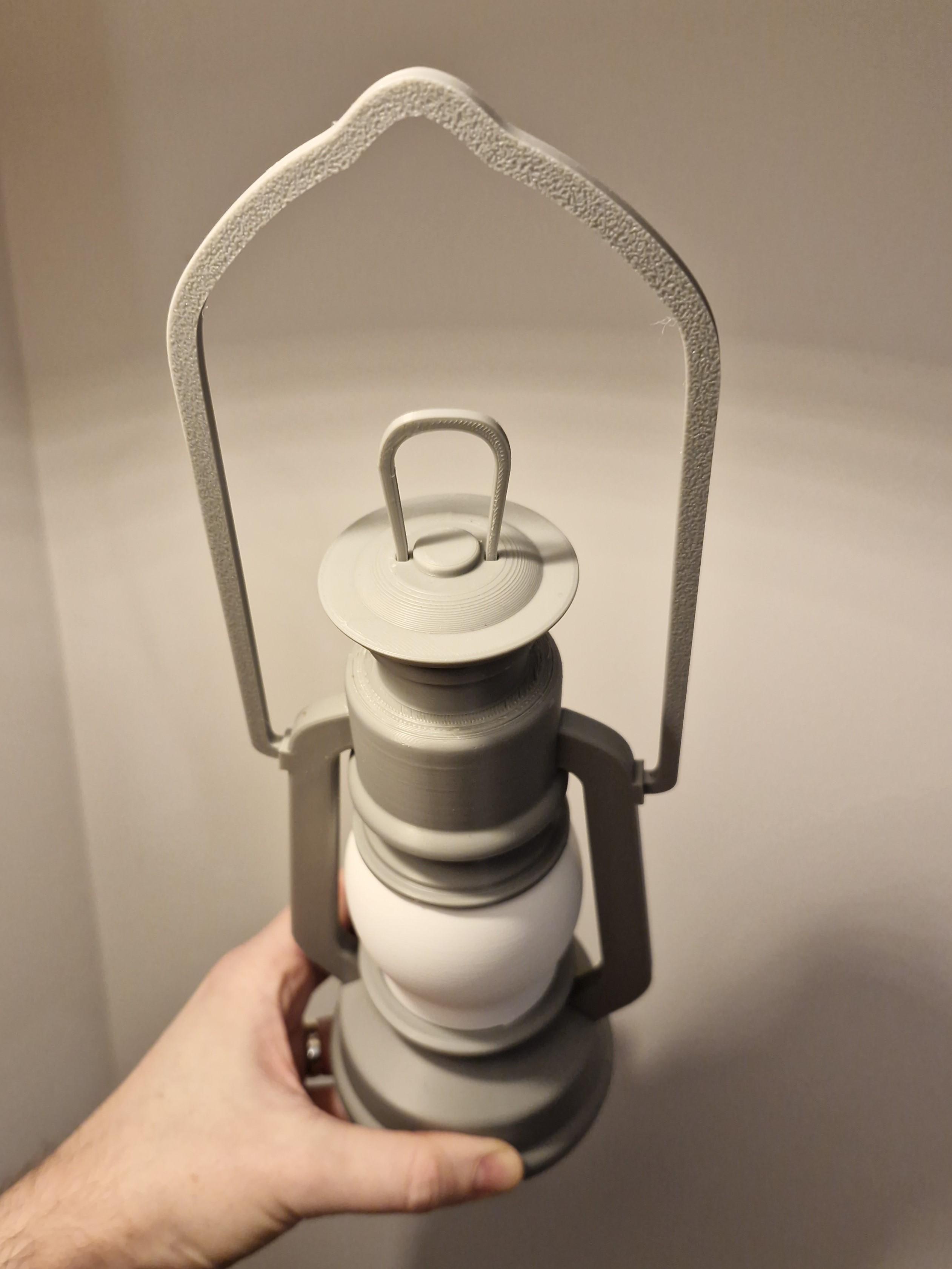 Gas Lantern Style Tealight Holder 3d model