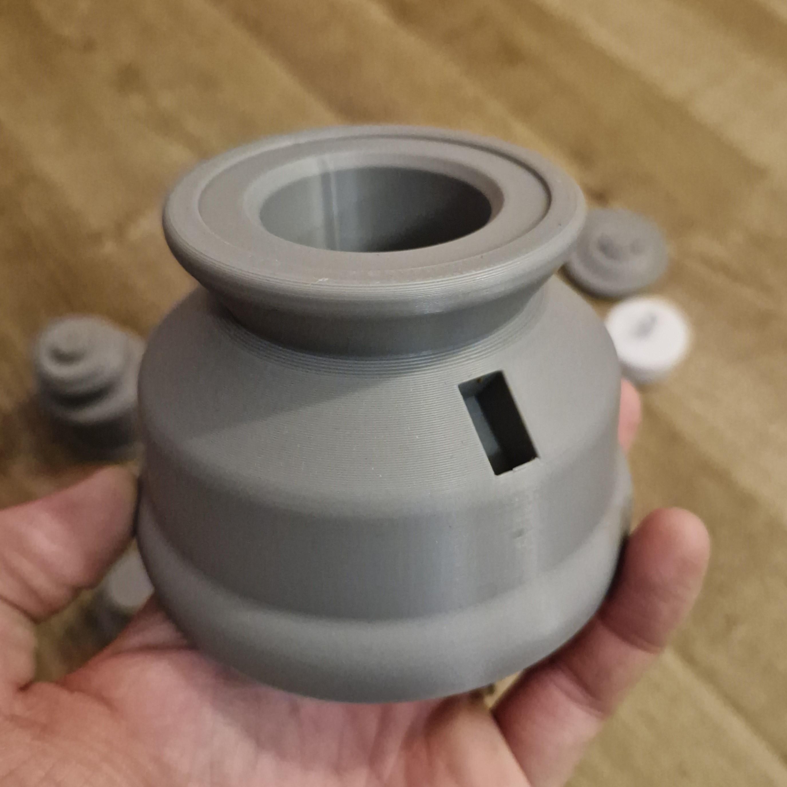 Gas Lantern Style Tealight Holder 3d model