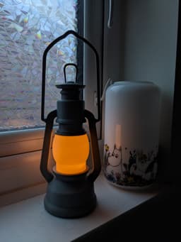 Gas Lantern Style Tealight Holder 3d model