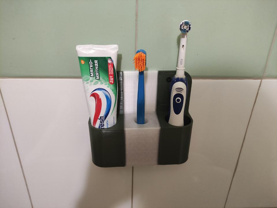 Подставка под пасту и щетку Stand for toothpaste and toothbrush 3d model