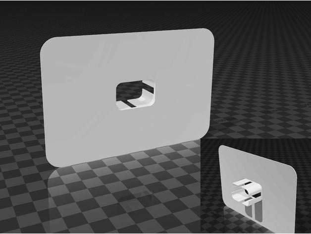 cable outlet for wall 3d model