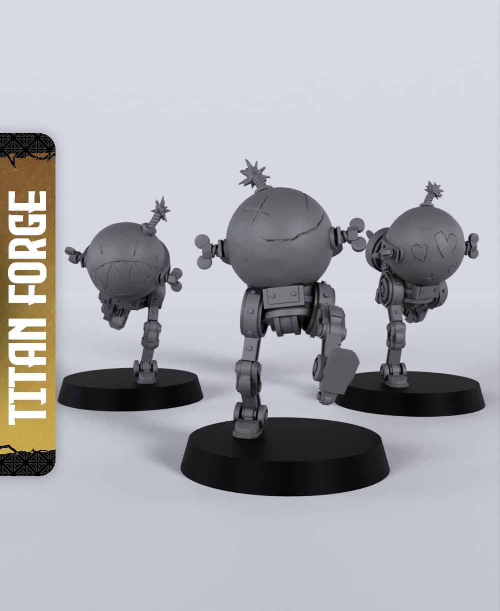 Walking Bombas - With Free Dragon - 5e DnD Inspired for RPG and Wargamers 3d model
