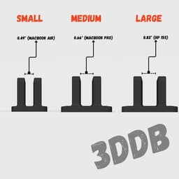 Vertical Laptop Stand 3d model