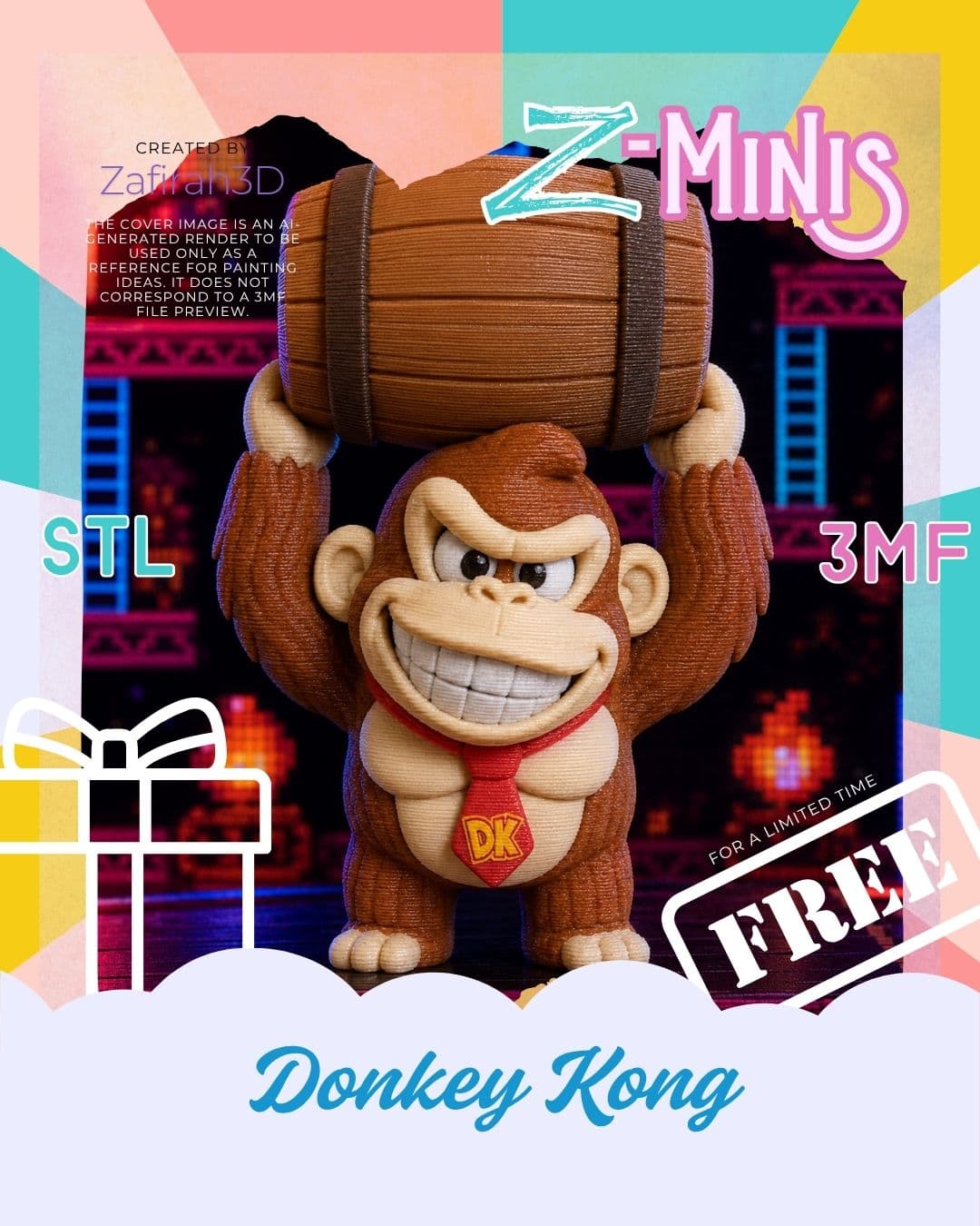 Z-MINI DONKEY KONG 3d model