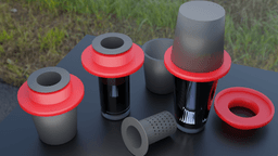 A tea lid, strainer and cover that should fit most glasses and cups 3d model