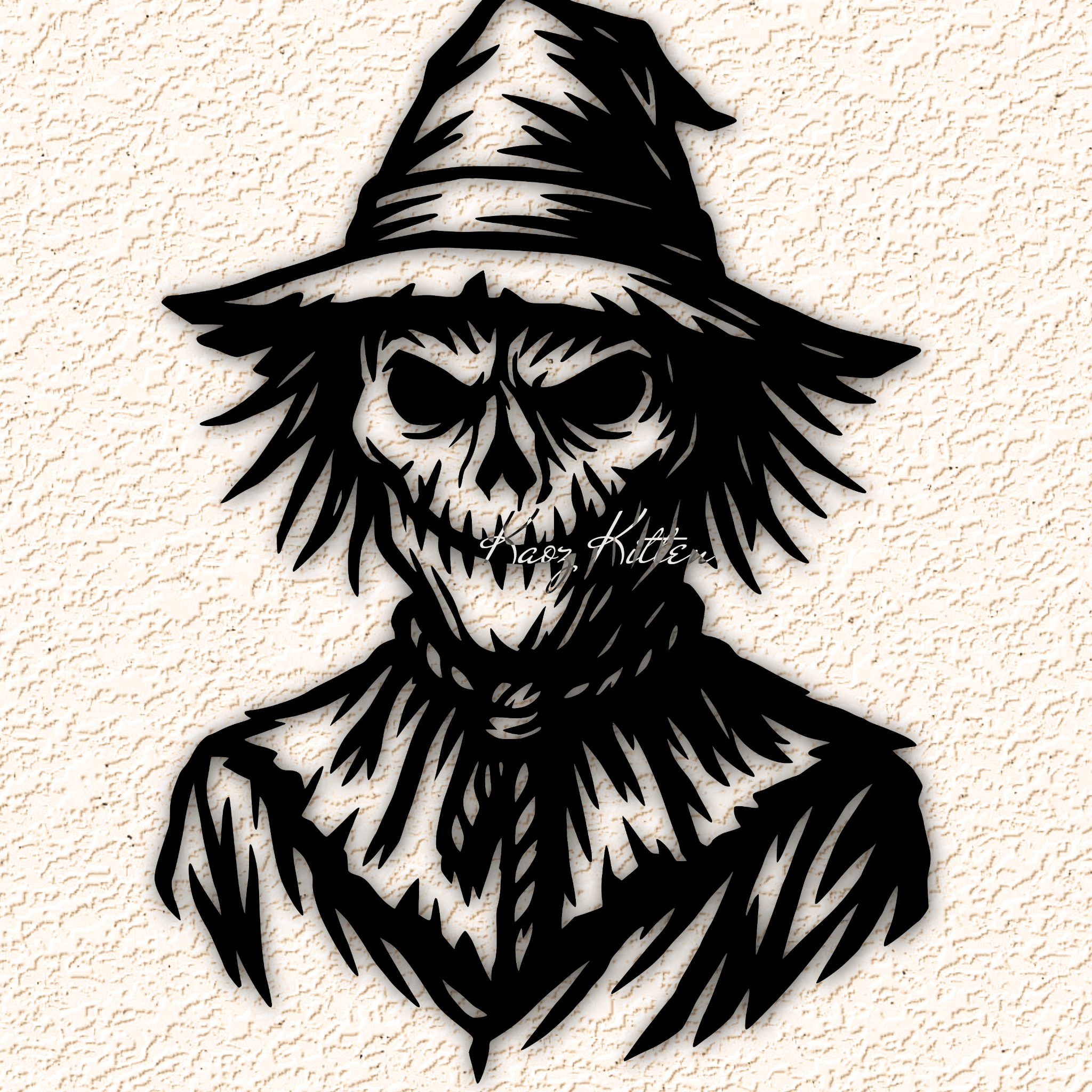 halloween-scarecrow wall art home decor 3d model