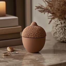 Acorn Treasure Jar for Nature-Inspired Home Decor 3d model