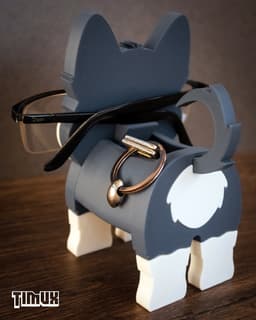 HUSKY GLASSES HOLDER 3d model